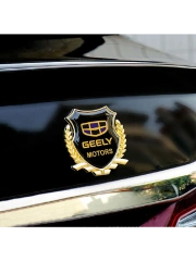 Металлическая эмблема на автомобиль "GEELY" самоклеящаяся